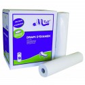 Draps d'examen point à point pure ouate 2x17.5g/m² - Carton de 9 rouleaux - 2 plis - 135 formats 50x35cm - J226PMR