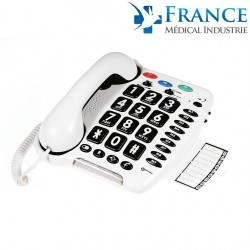 TÉLÉPHONE FILAIRE Grosses touches GEEMARC CL100 Compatible appareil auditif-GEE001