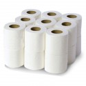 Papier toilette compact 2x15.5g/m² - Carton de 18 rouleaux - 2 plis blanc 500 formats - 10x11cm - I232LFM