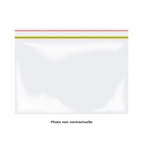 SACHET PLASTIQUE AVEC ZIP, LOT DE 50 Rangement individuel des draps-8055