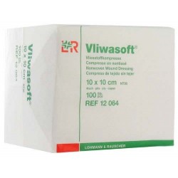 Compresses non tissées Vliwasoft® Dimension 10 x 10 cm Boite de 100 - 94204